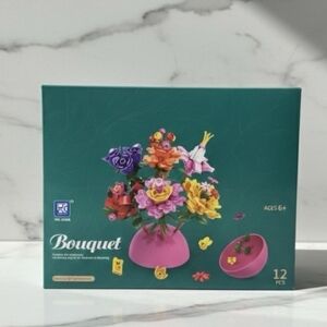 12 buildable flowers set